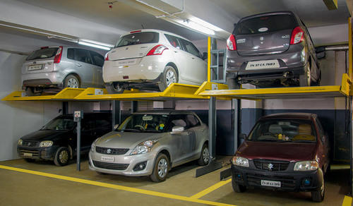 Ample Parking Space with Mechanical Parking System